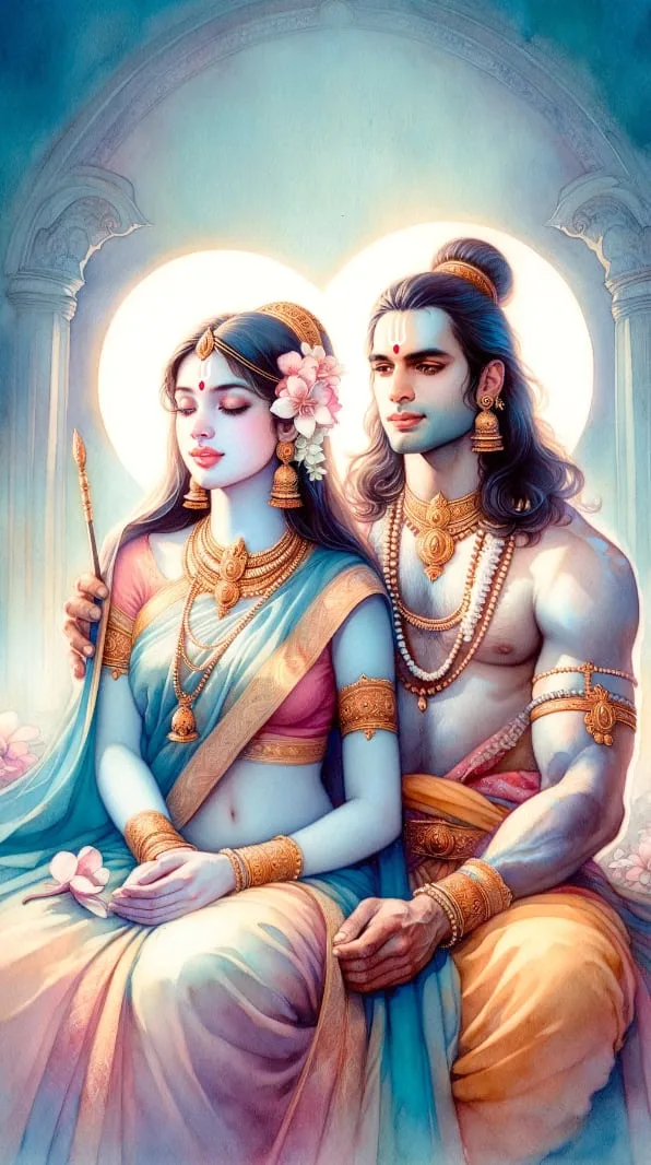 The Divine Union of Sita and Rama: A Tale of Virtue and Strength